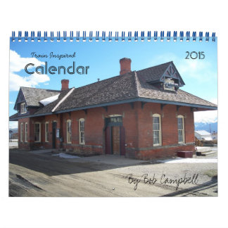 Train Inspired 2015 Calendar