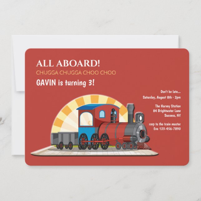 Train Invitation (Front)