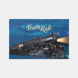 Train Journey Floor Rug