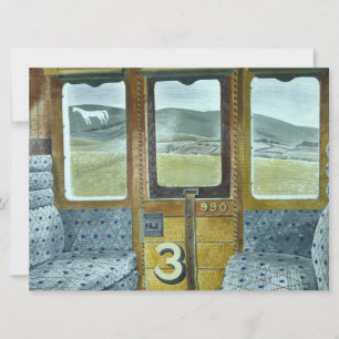 Train Landscape (by Eric Ravilious) Card