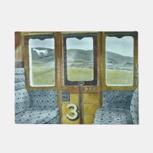 Train Landscape (by Eric Ravilious) Doormat