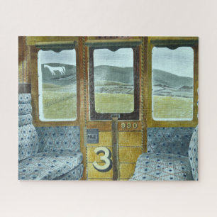 Train Landscape (by Eric Ravilious) Jigsaw Puzzle