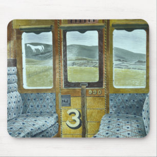 Train Landscape (by Eric Ravilious) Mouse Pad