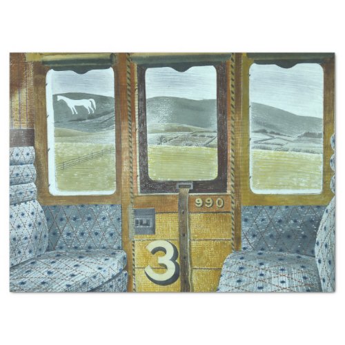 Train Landscape by Eric Ravilious Tissue Paper
