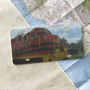 Train License Plate