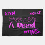 Train Like A Beast Ladies Gym Towel 16&quot; X 24&quot; at Zazzle