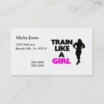 Train Like A Girl Business Card