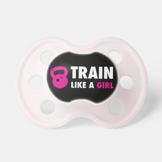 Train Like A Girl With Kettlebell Pacifier (Front)