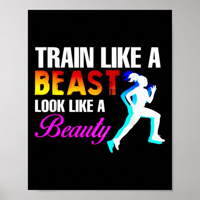 Train Like A Look Like A Beauty Fitness  Poster (Front)