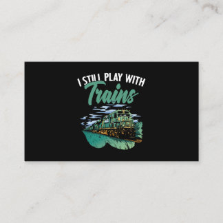 Train Locomotive Engines Rail Fans for Train Condu Business Card