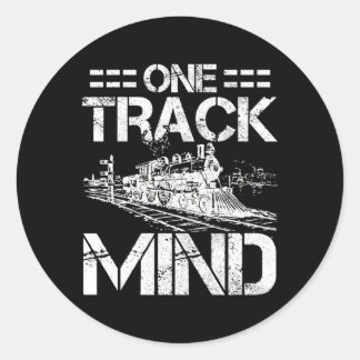 Train Locomotive Model Railroad Train Classic Round Sticker