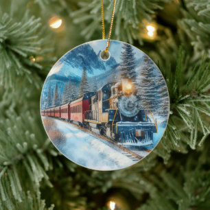 Train Lover Christmas Gift Ornament