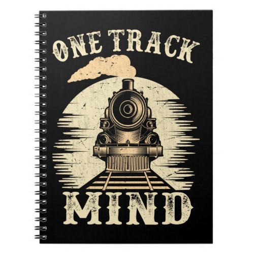 Train Lover Locomotive Trainspotter Railroad Notebook