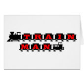 Train man model railroading (Front Horizontal)