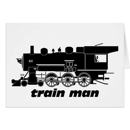 Train Man Model Railroading Cards (Front Horizontal)