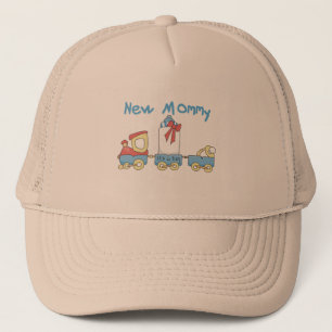 Train New Mommy of Boy tshirts and Gifts Trucker Hat