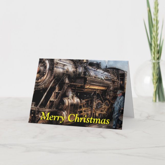 Train - Now boarding Holiday Card (Front)