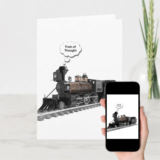 Train of Thought Card Zazzle