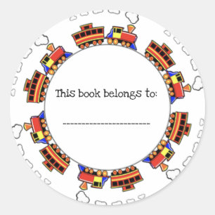 Train on a Track Classic Round Sticker