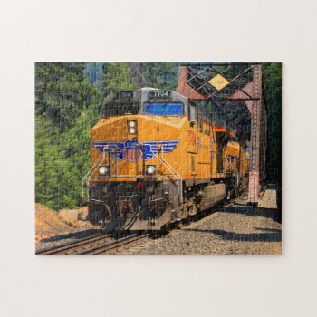 Train On A Trestle Jigsaw Puzzle by CNelson01 at Zazzle
