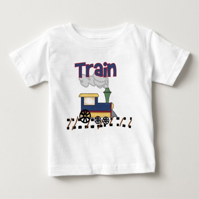 Train on Track Baby T-Shirt (Front)