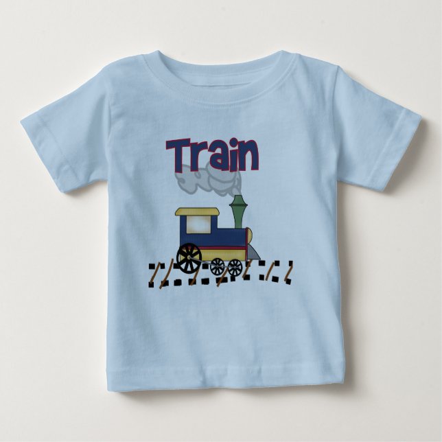 Train on Track Baby T-Shirt (Front)