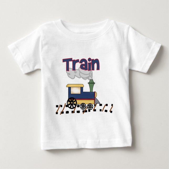 Train on Track Baby T-Shirt (Front)
