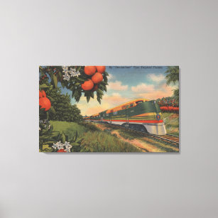 Train- Orange Blossom Special Canvas Print