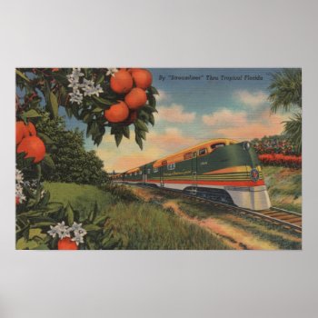 Train- Orange Blossom Special Poster by LanternPress at Zazzle