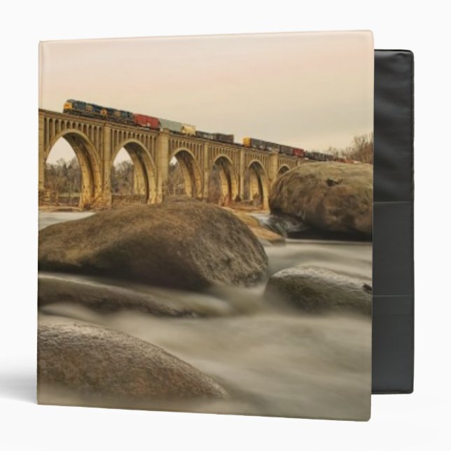Train over James River Binder (Front/Inside)