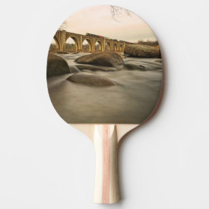 Train over James River Ping-Pong Paddle