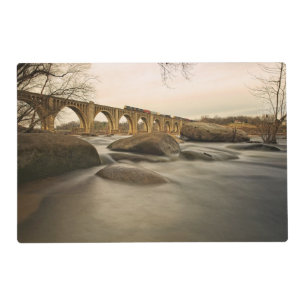 Train over James River Placemat