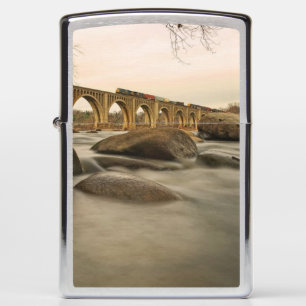 Train over James River Zippo Lighter
