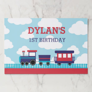 Train Paper Placemats - Kids Birthday Party