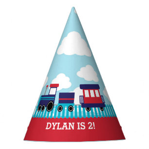 Train Party Hats - Kids Boy Birthday