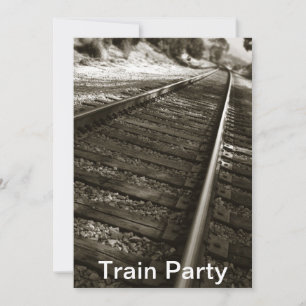Train Party Invitation