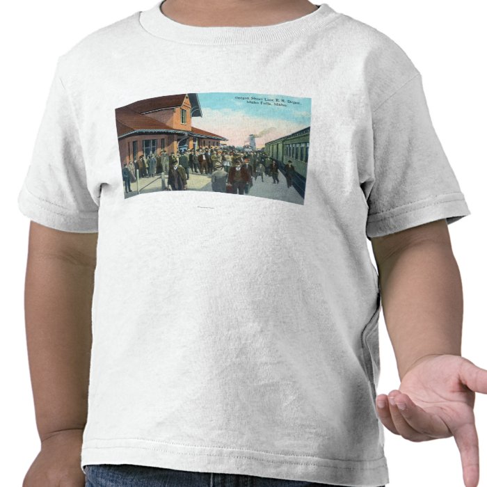 Train Passengers De Boarding Tee Shirt