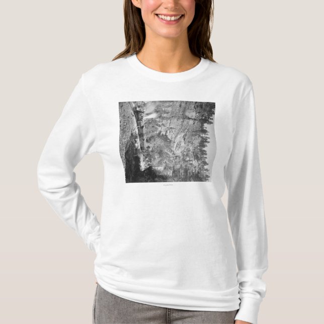 Train Passes through Elk Canyon near T-Shirt (Front)