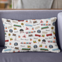 Train Pattern Little Boy First Name Choo Choo Kids