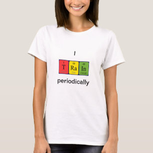 Train periodic table word shirt 1