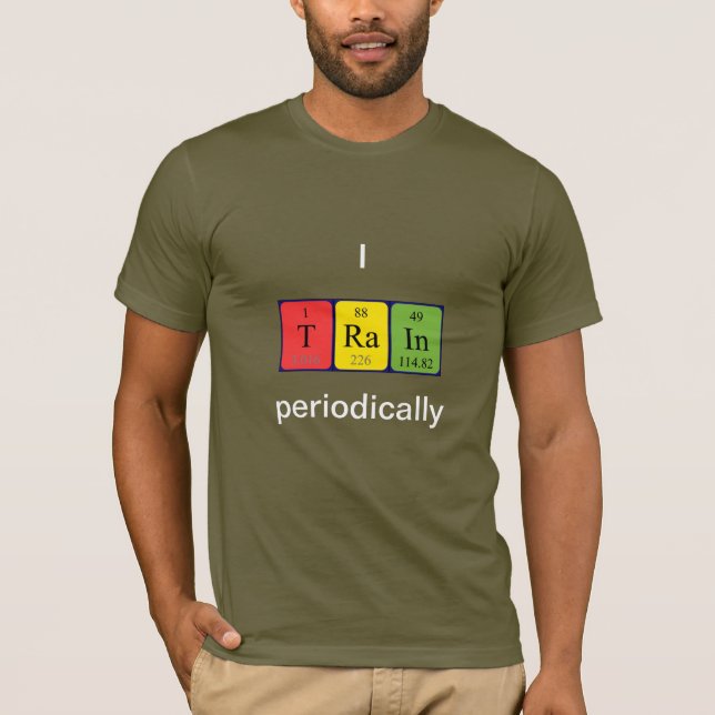 Train periodic table word shirt 3 (Front)