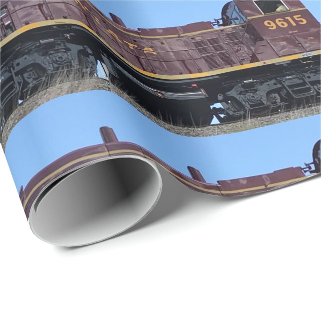 Train Photo Wrapping Paper (Roll Corner)