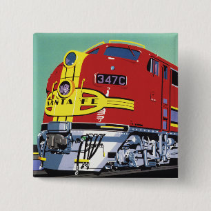 Train Pinback Button