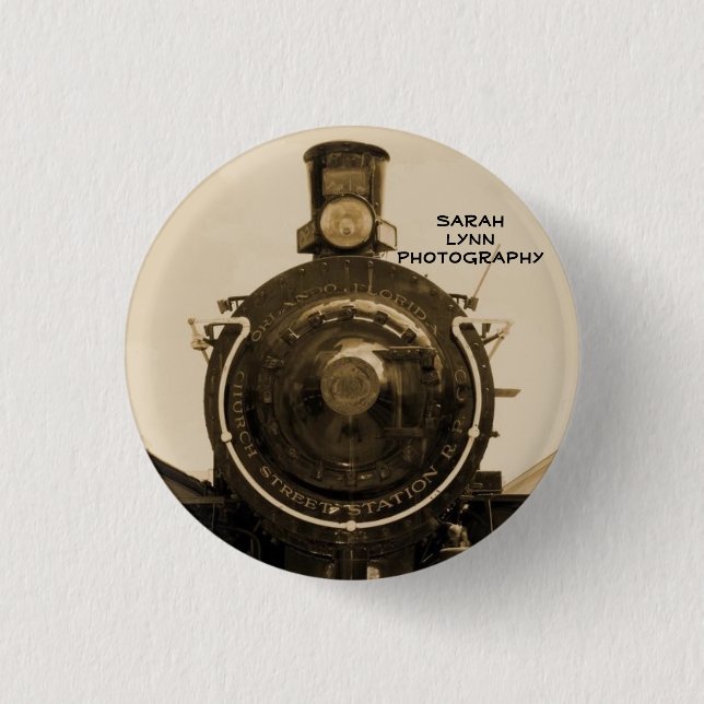 Train Pinback Button (Front)
