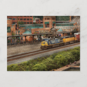 Train - Pittsburg, PA - Station Square Postcard