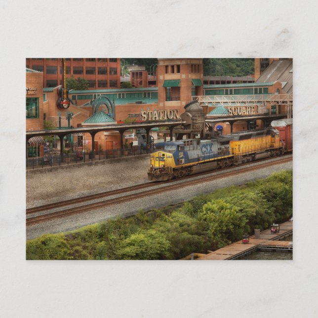 Train - Pittsburg, PA - Station Square Postcard (Front)