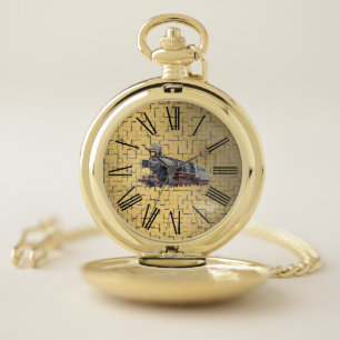 TRAIN POCKET WATCH