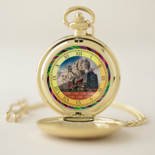 TRAIN POCKET WATCH