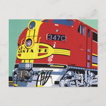 Train Postcard by AuraEditions at Zazzle