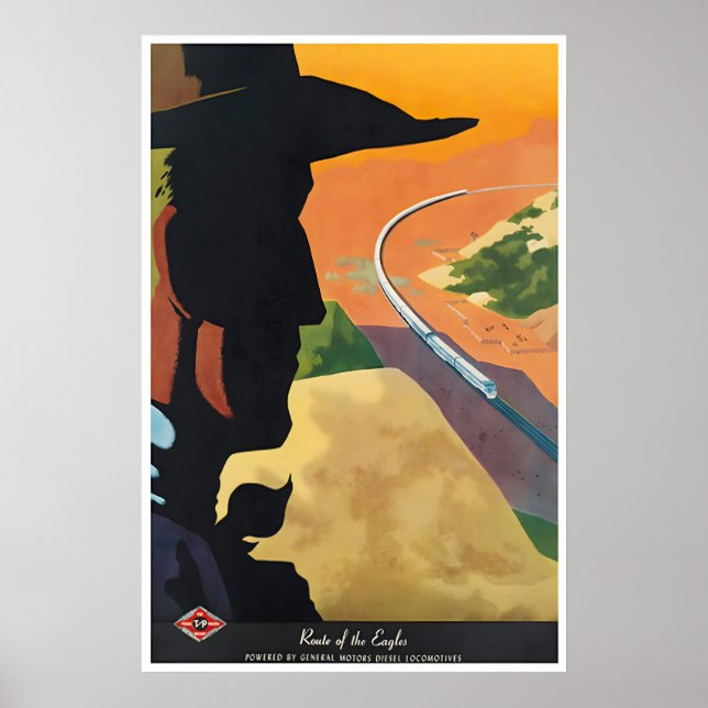 Train Poster Locomotive Print Bern Hill Railroad (Front)